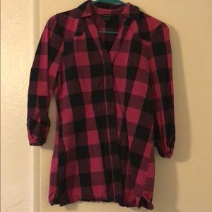 3/4 Sleeve Button Up Shirt